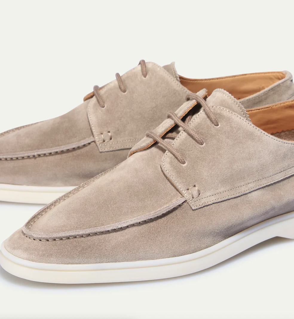 Mocassins en cuir pour homme chaussures de ville sans lacets avec semelle en polyuréthane