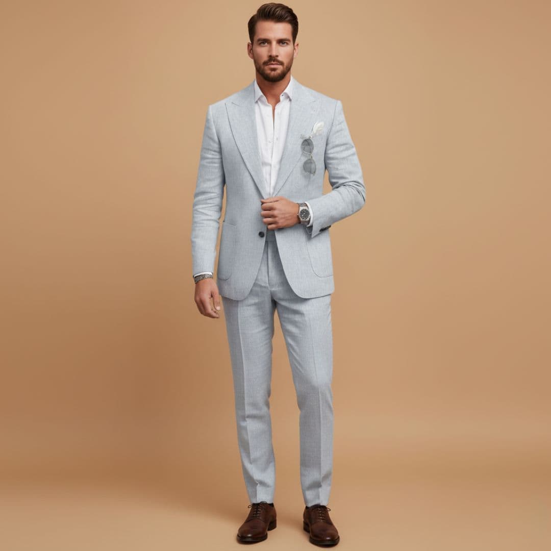 Costume due pezzi uomo | taglio aderente matrimonio