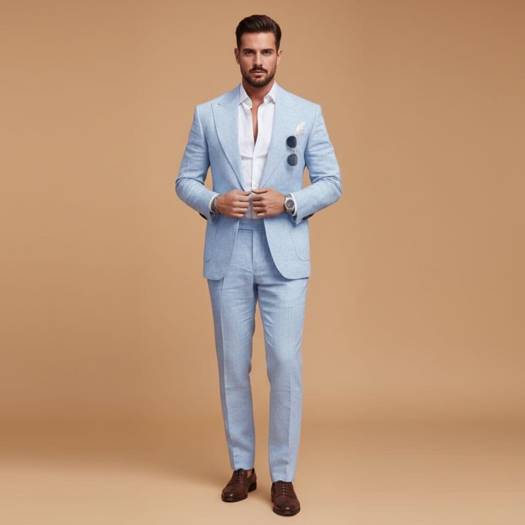 Costume due pezzi uomo | taglio aderente matrimonio