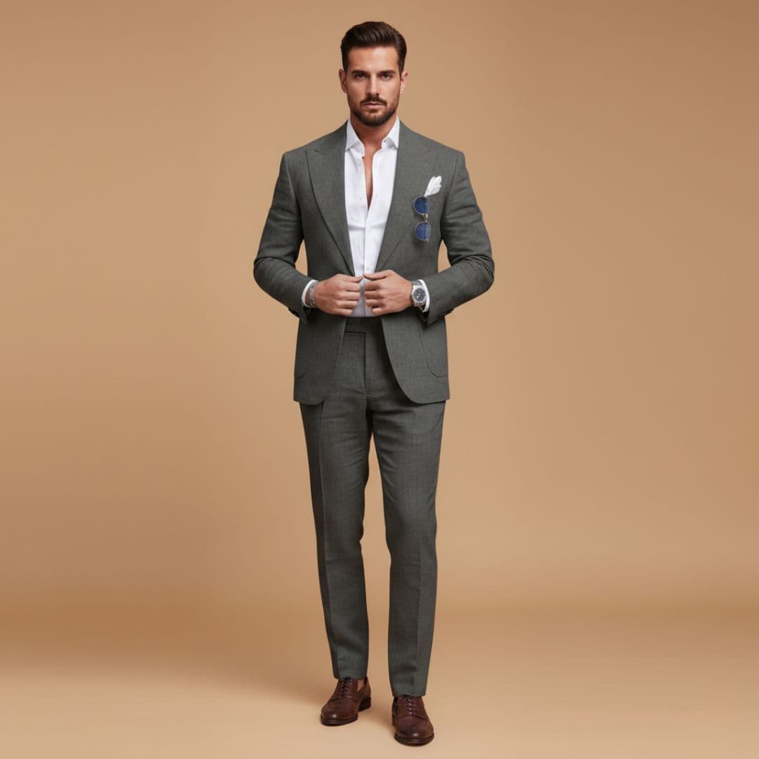 Costume due pezzi uomo | taglio aderente matrimonio