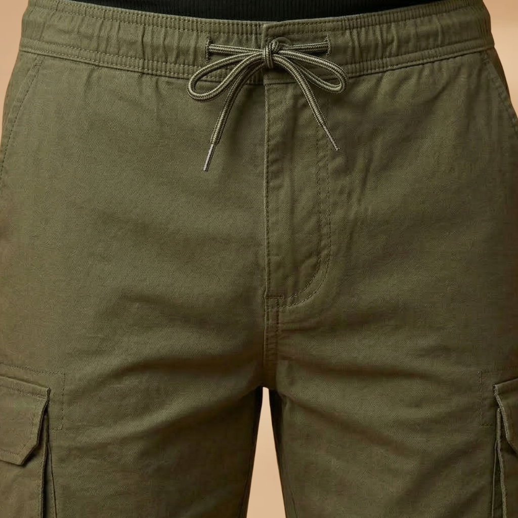 Kort cargo til mænd | let bermudashorts med snøre til sommerferie