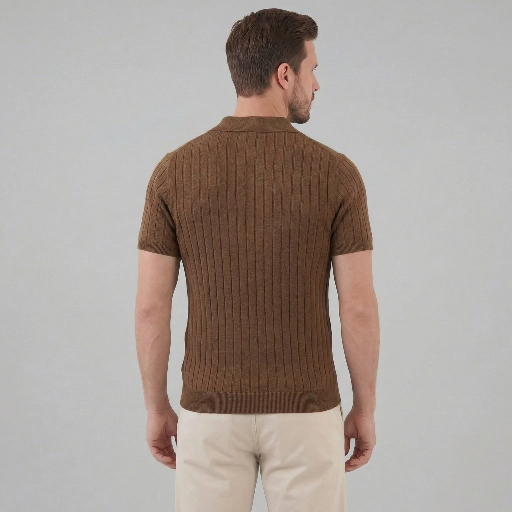 Polo da uomo — misto cotone — taglio aderente e estivo