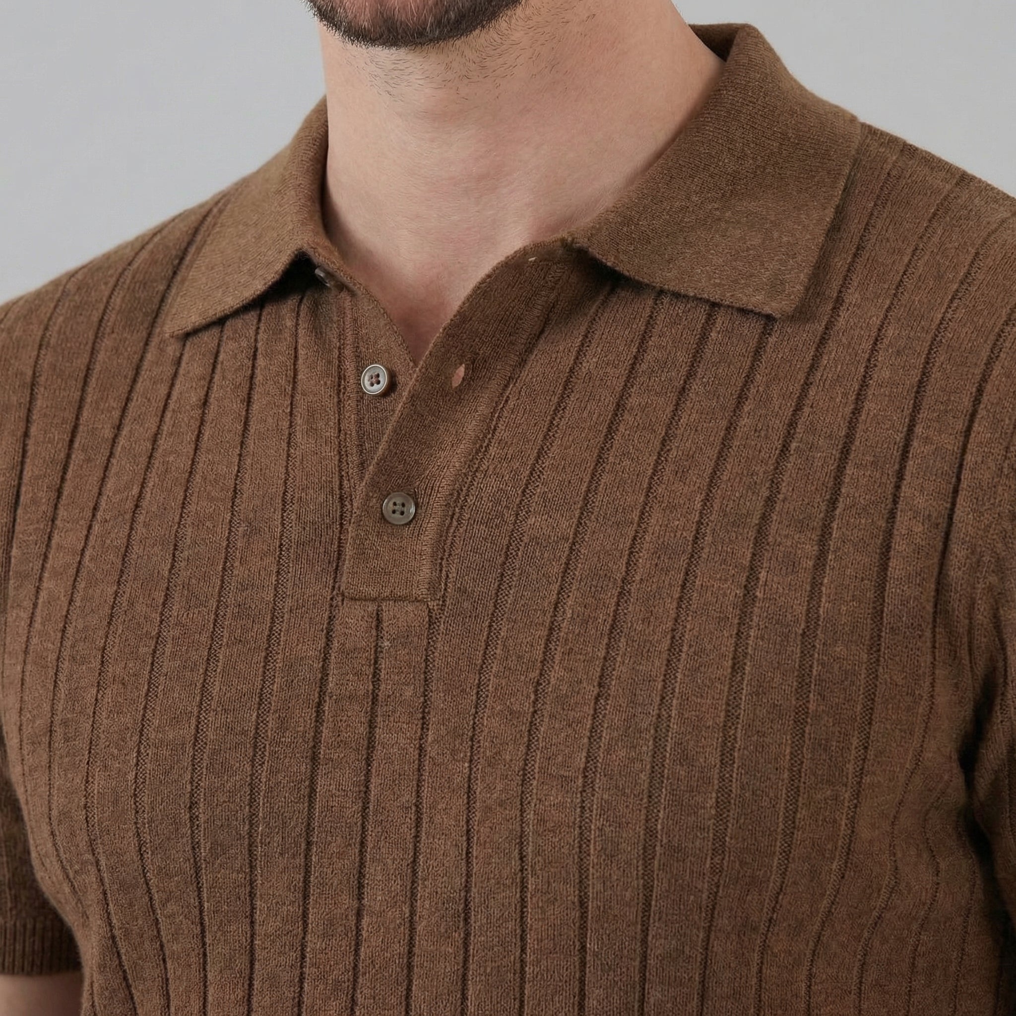 Polo da uomo — misto cotone — taglio aderente e estivo