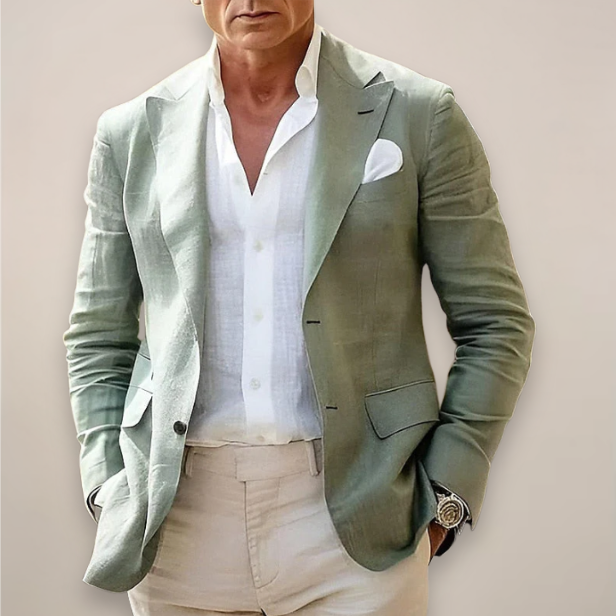 Blazer para hombre — corte ajustado y ligero — boda