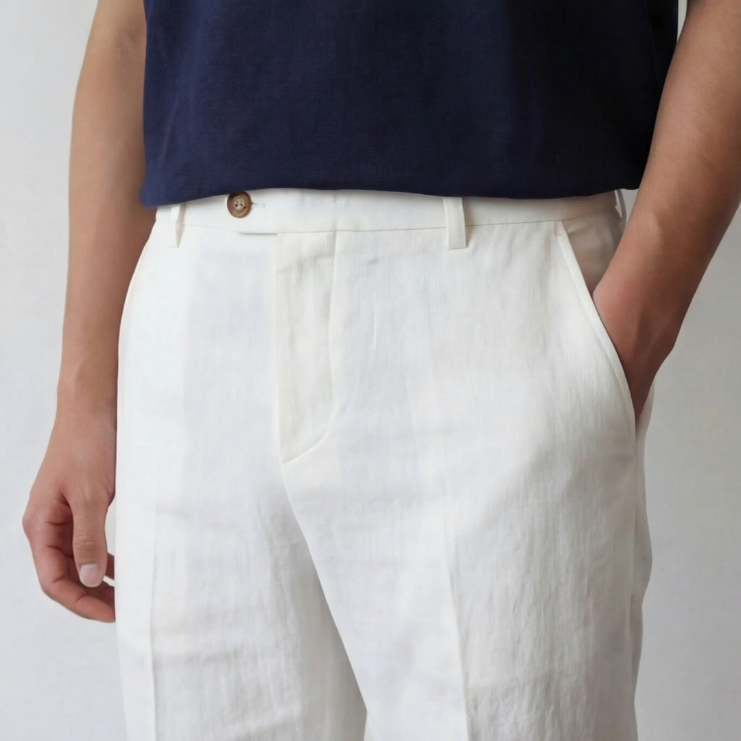 Men's linen pants | straight leg for summer