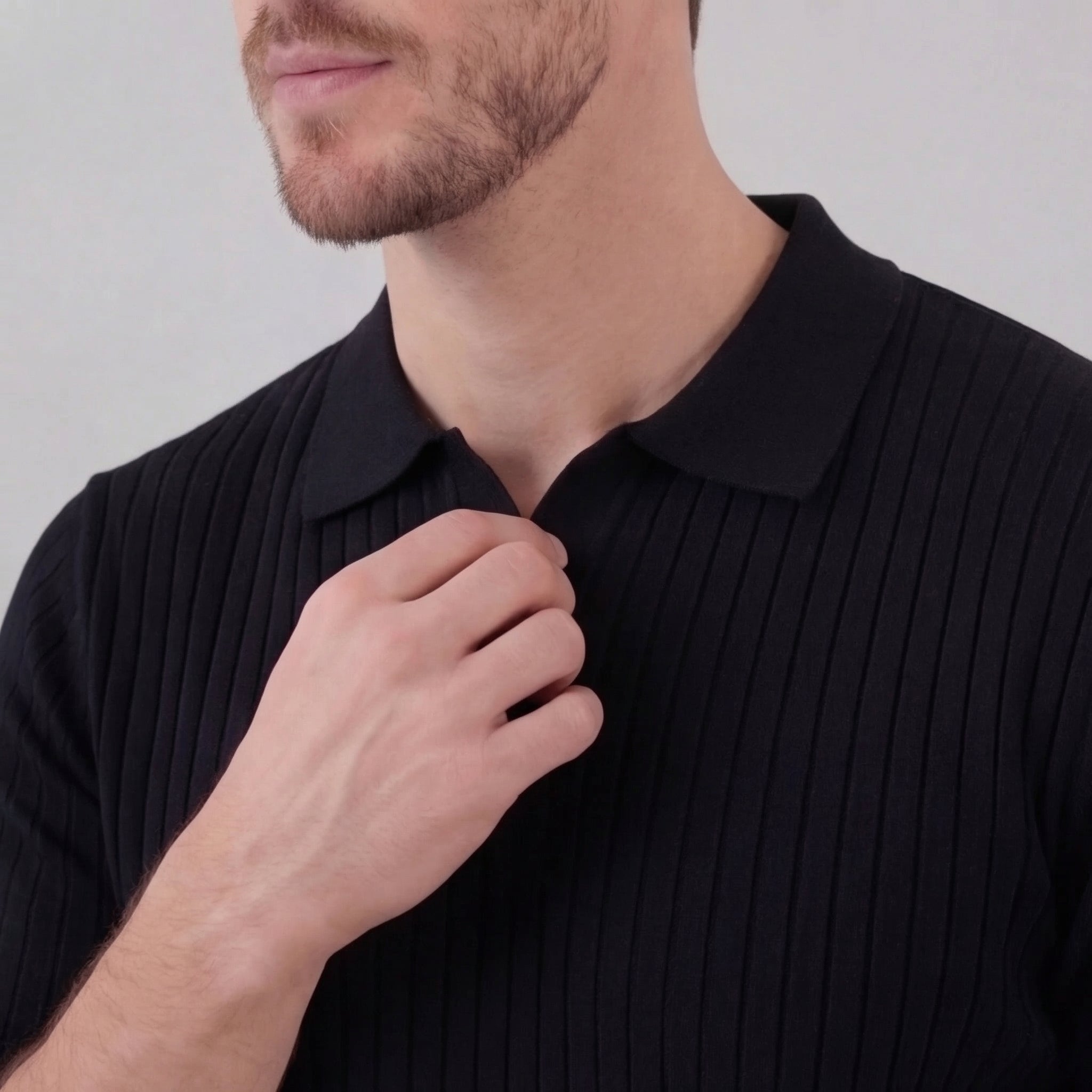 Polo col V homme | haut maille aéré sport