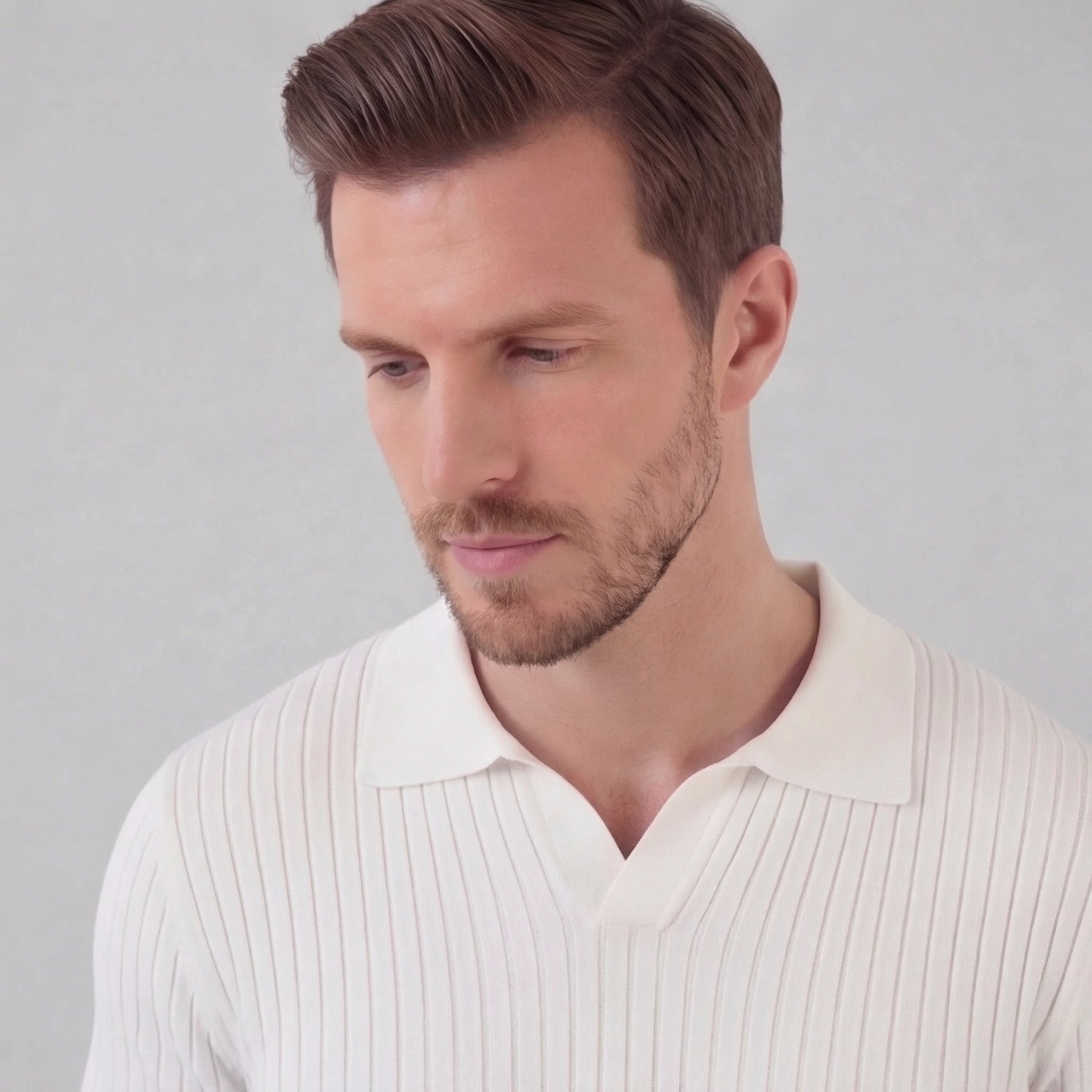 Polo col V homme | haut maille aéré sport