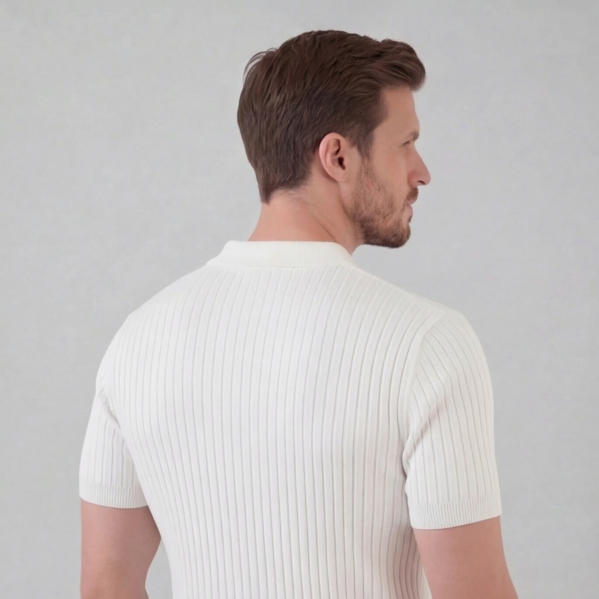 Polo col V homme | haut maille aéré sport