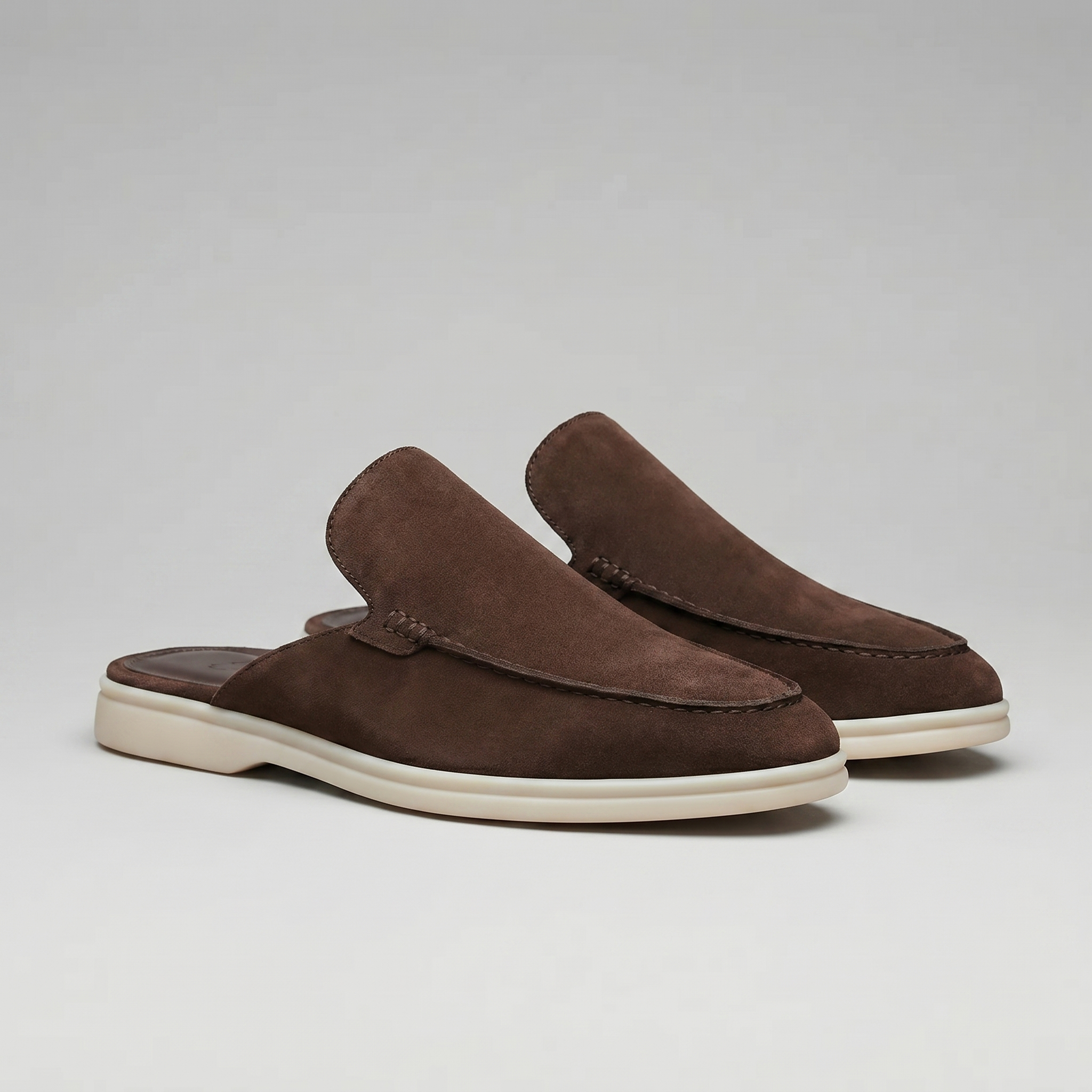 Men's suede mules | summer backless shoes