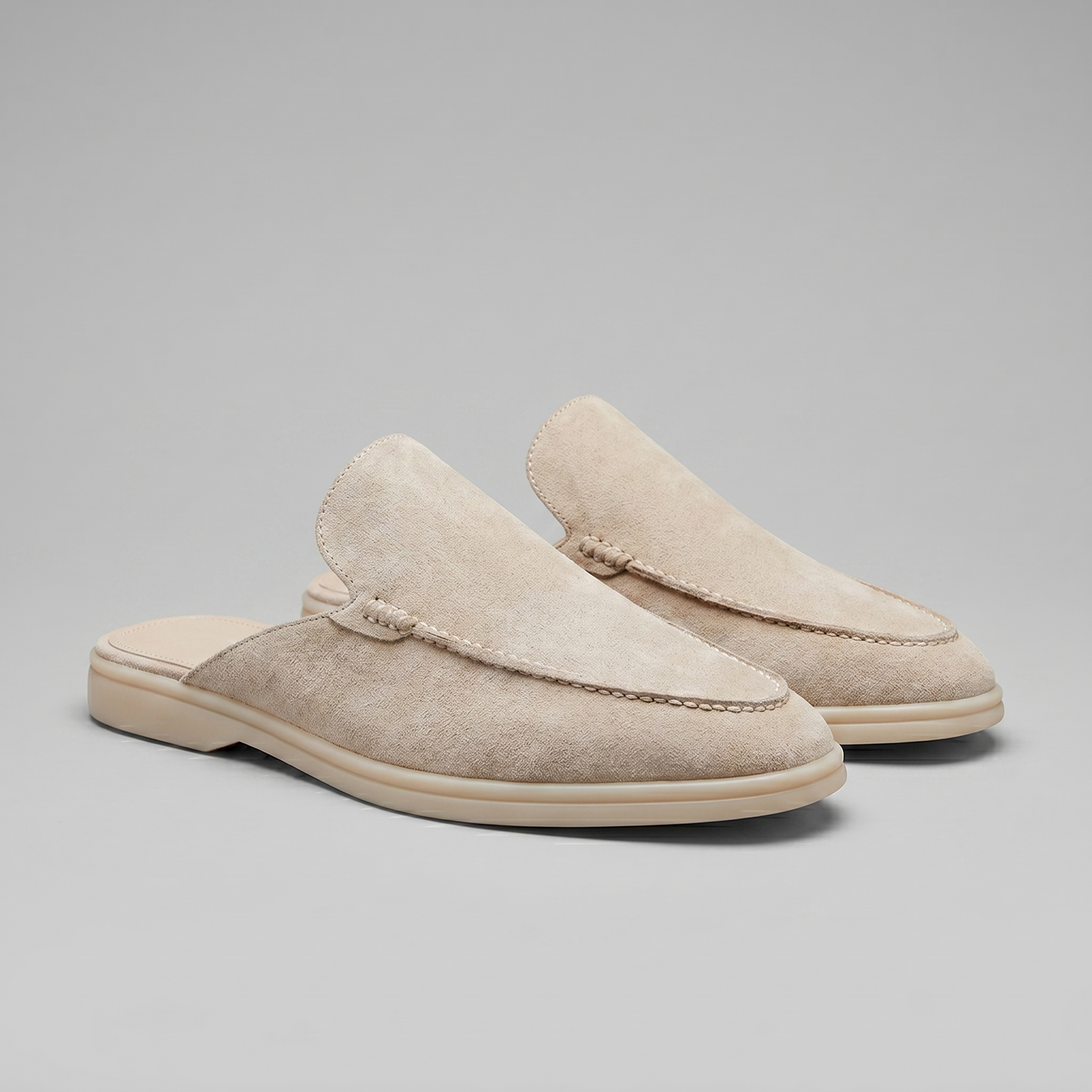 Men's suede mules | summer backless shoes