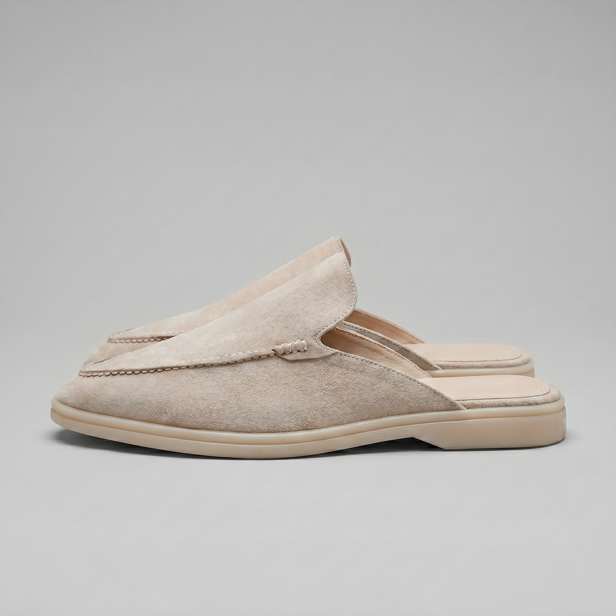 Men's suede mules | summer backless shoes