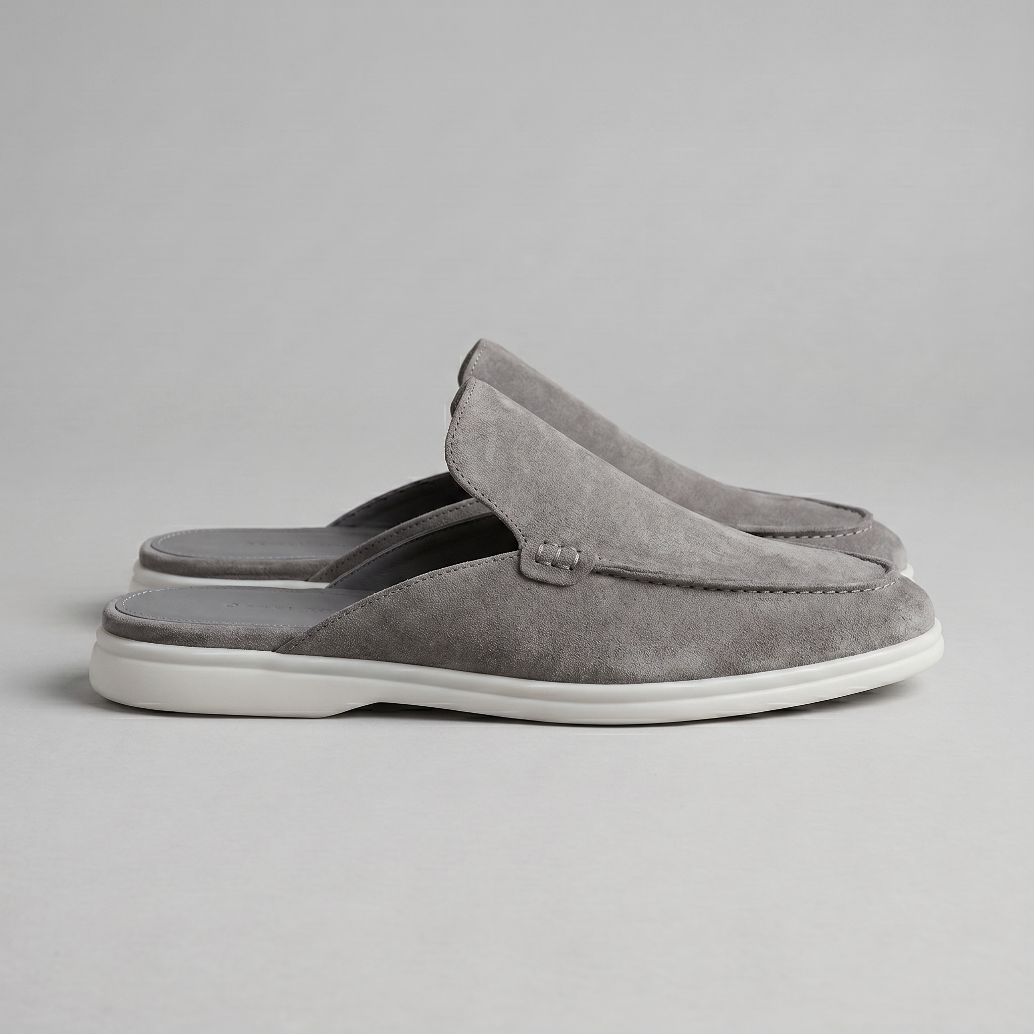 Men's suede mules | summer backless shoes