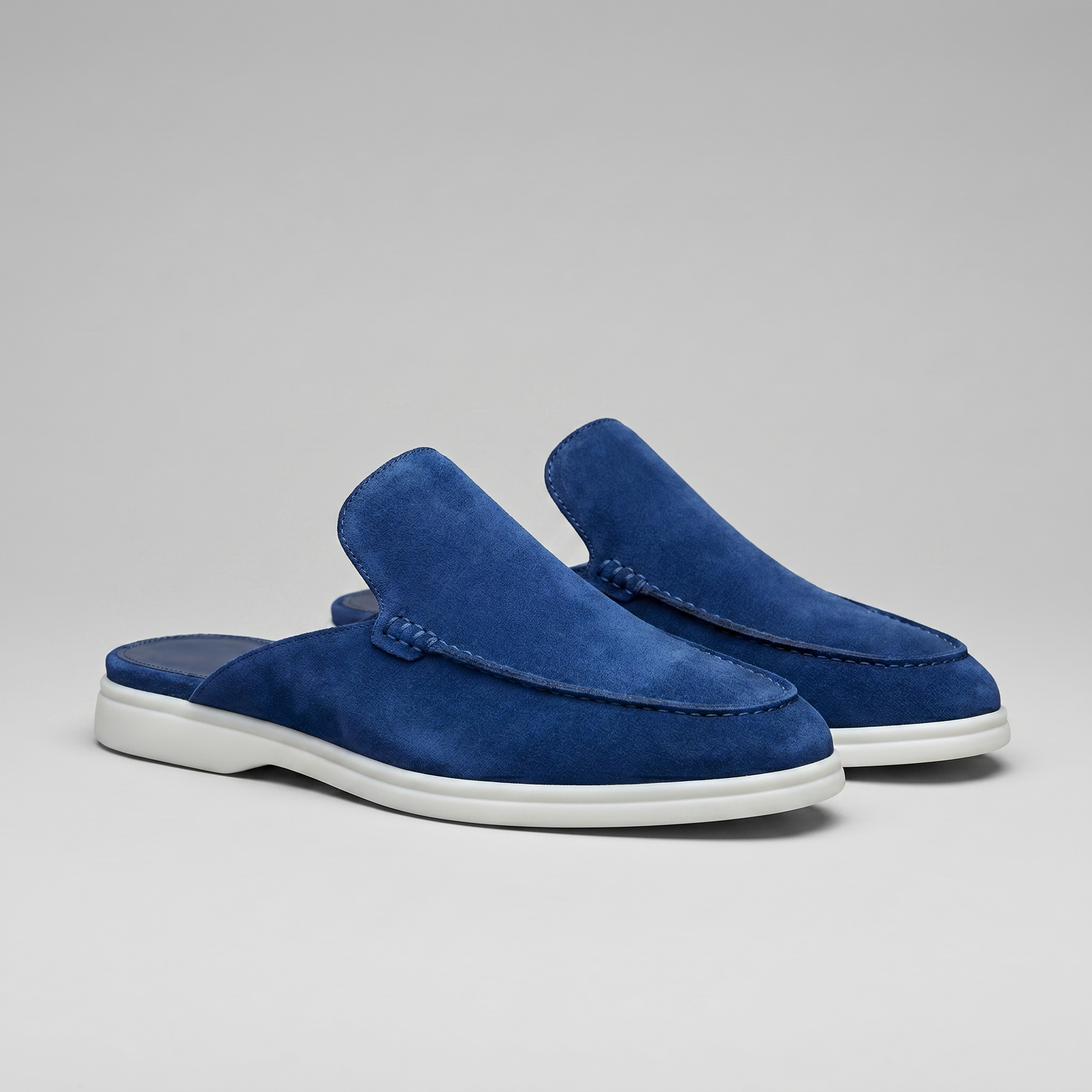 Men's suede mules | summer backless shoes