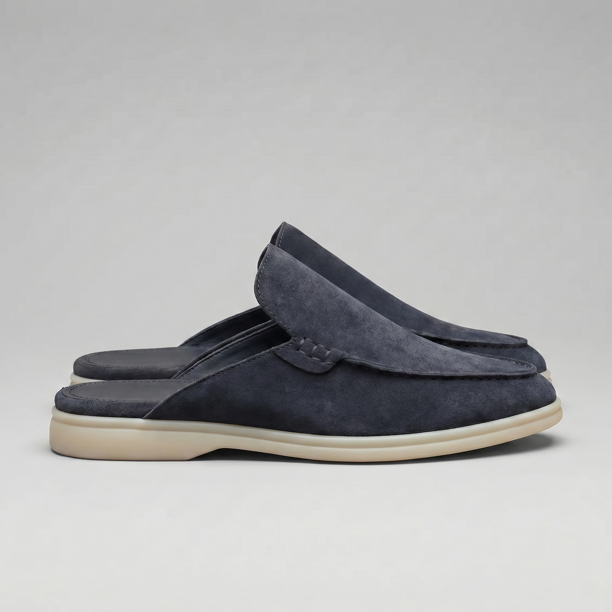 Men's suede mules | summer backless shoes