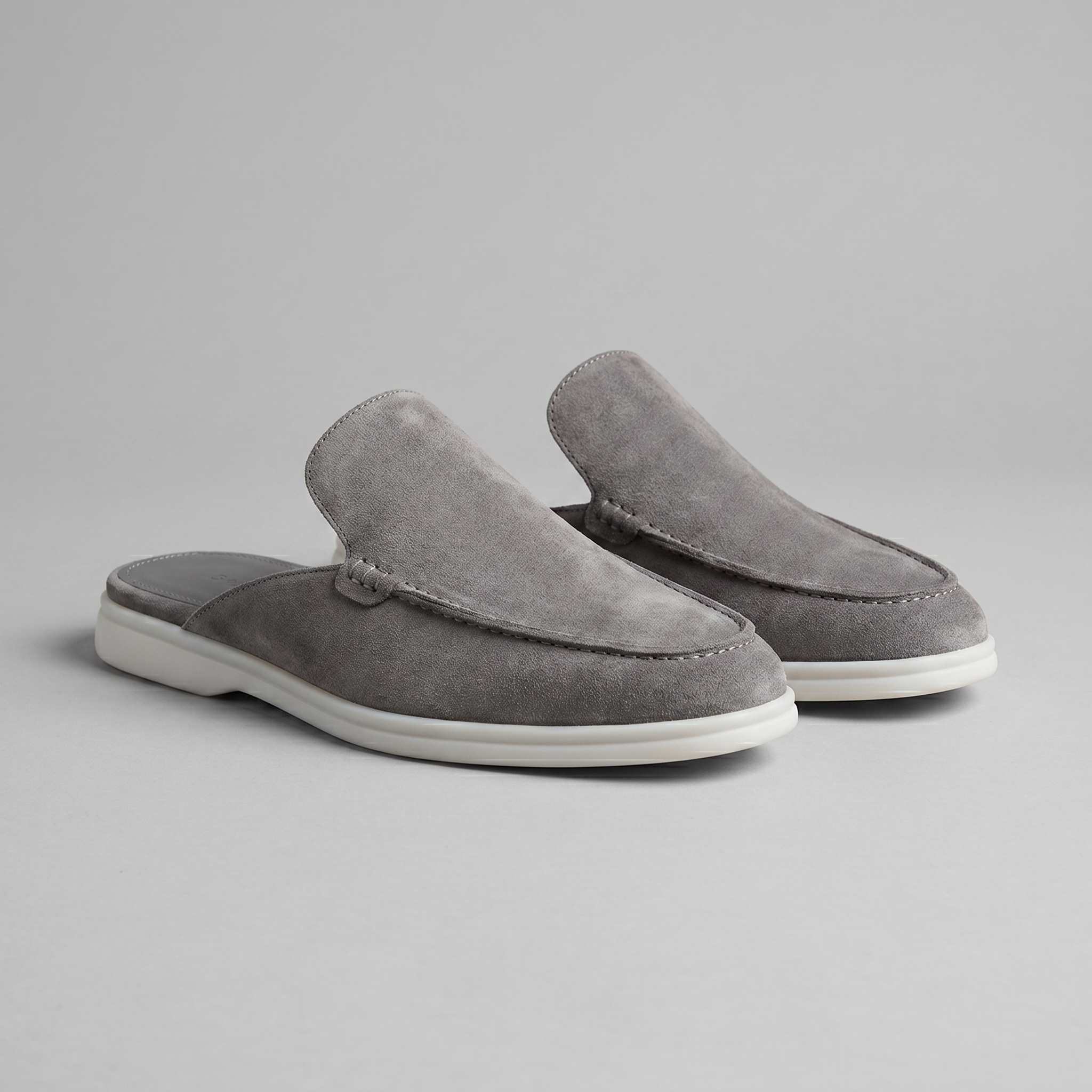 Men's suede mules | summer backless shoes