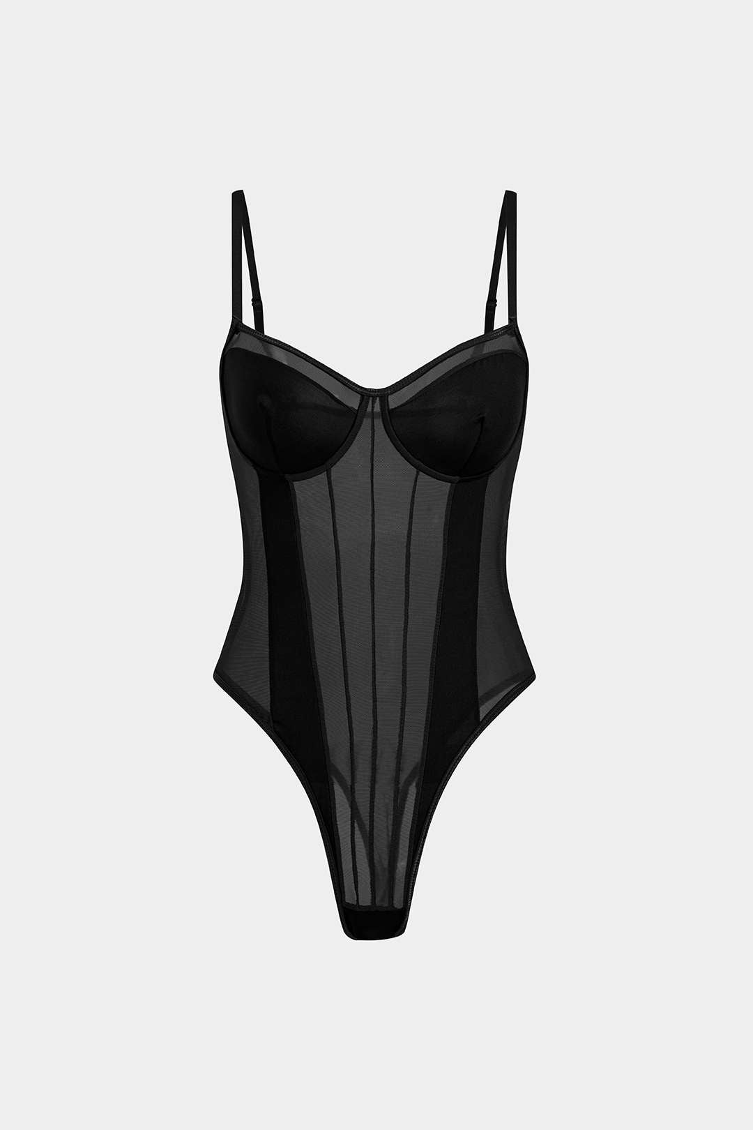 Body pour Femmes avec Empiècements en Résille et Détails en Patchwork