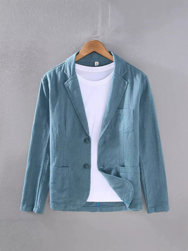 Men's linen jacket | casual unstructured blazer for summer