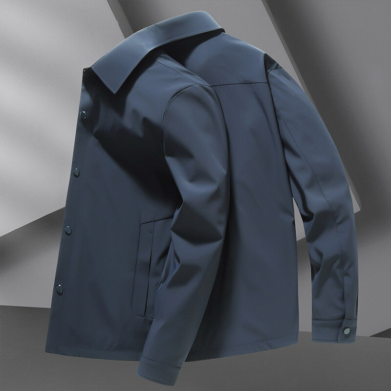 Veste Décontractée pour Homme à Col Rabattu et Coupe Ample Grande Taille
