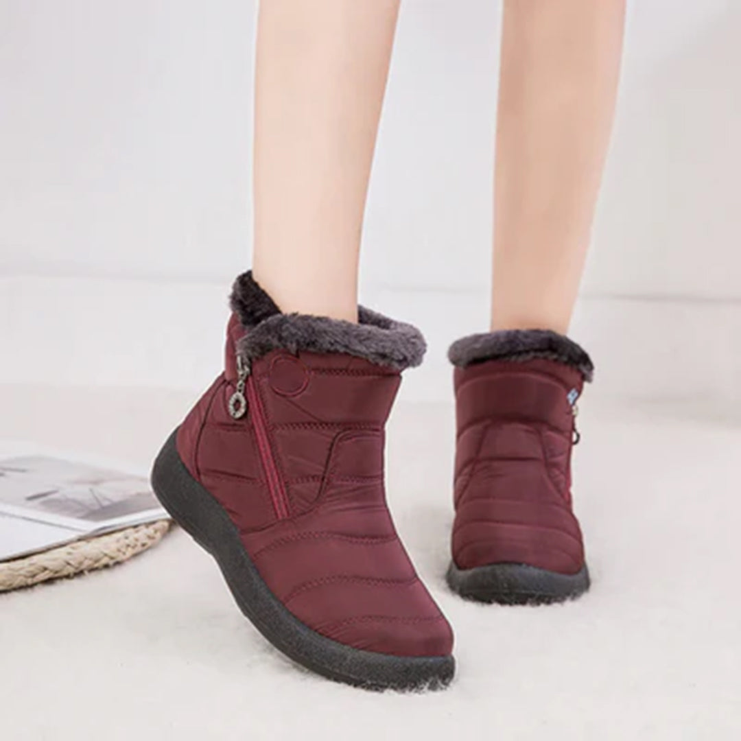 Mujer Botas Diarias Forro de Piel Sintética Suela Acolchada Cremallera Lateral