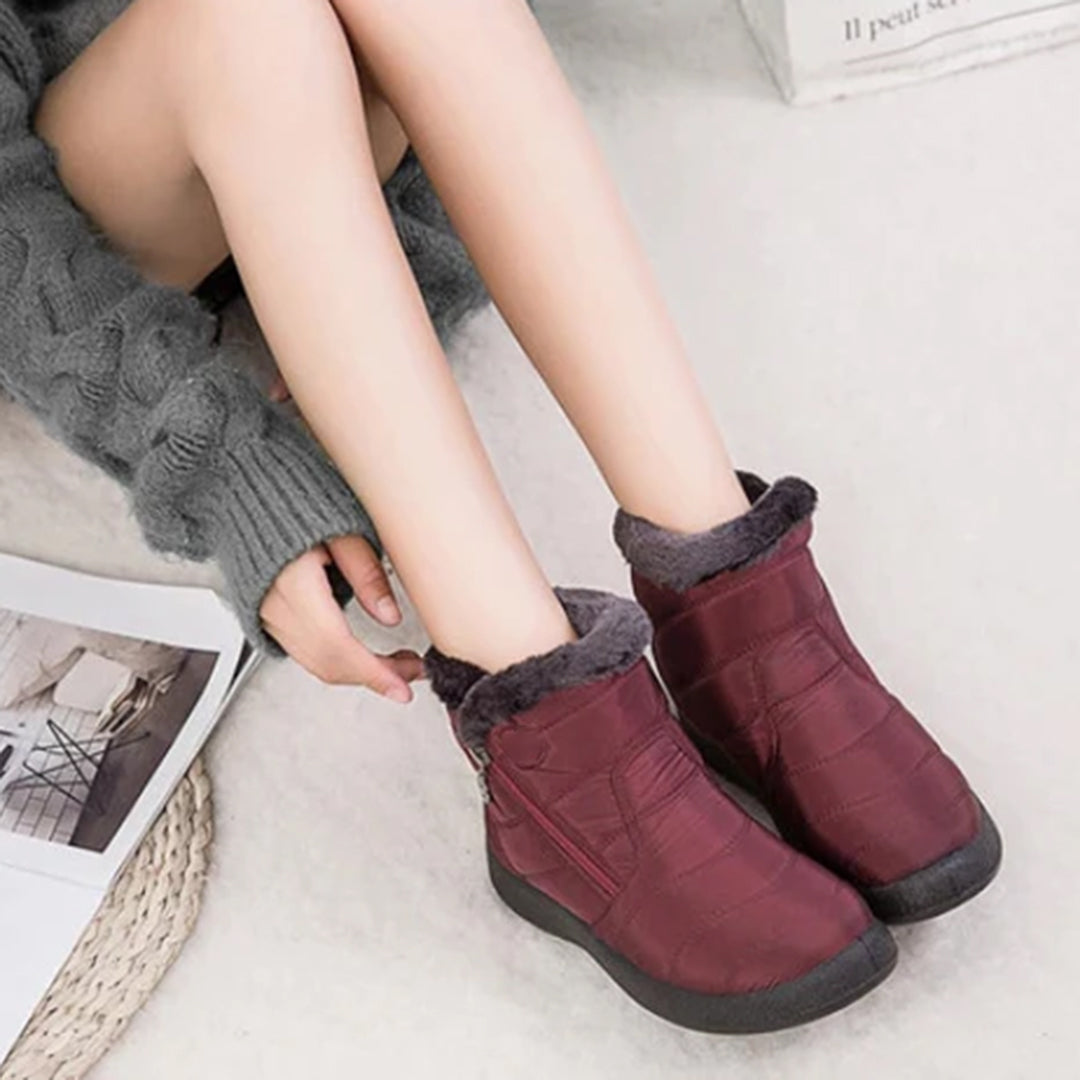 Mujer Botas Diarias Forro de Piel Sintética Suela Acolchada Cremallera Lateral