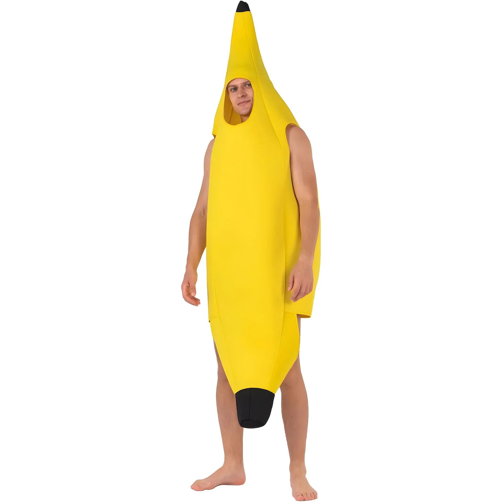 Halloween-kostume af banan til cosplay, karneval og udklædningsfest