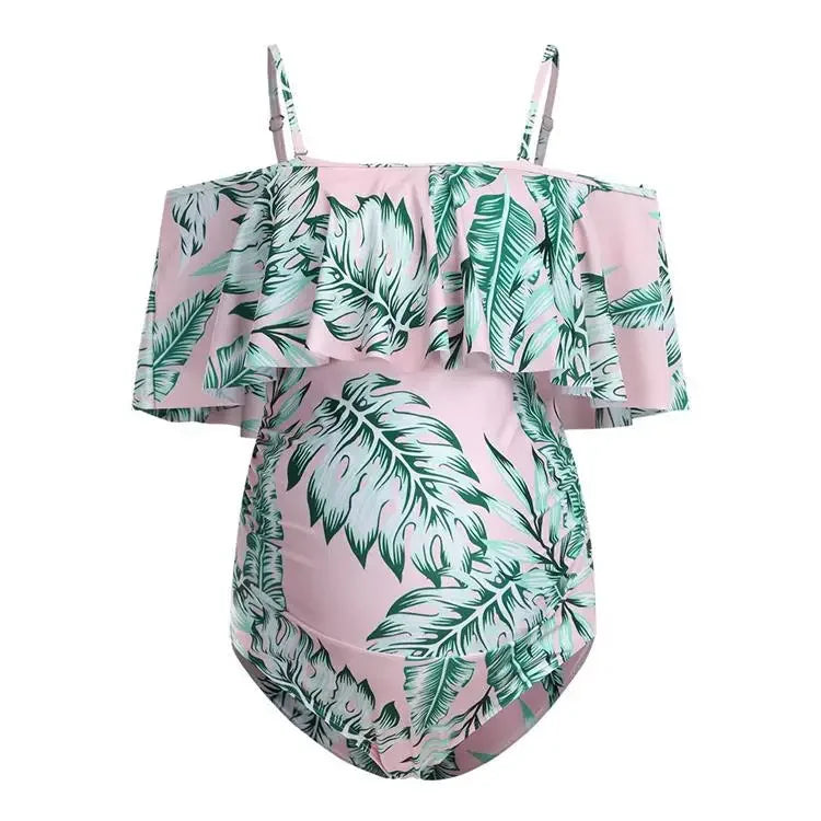 Bañador premamá de una pieza estampado para natación