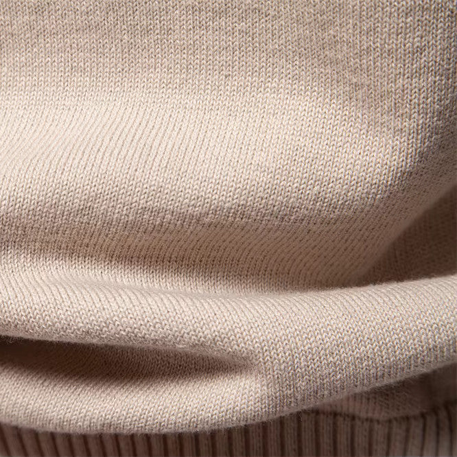 Homme Pull Quotidien Coupe Slim Tricot Côtelé Col Rond Coton Souple Chaud Léger