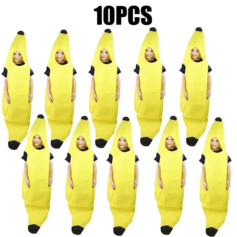 Halloween-kostume af banan til cosplay, karneval og udklædningsfest