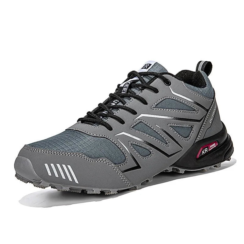 Homme Chaussures de Randonnée Extérieur Imperméables Semelle Antidérapante Lacets