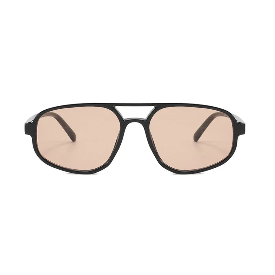 Óculos de Sol Aviador com Armação Fina e Lentes com Proteção UV