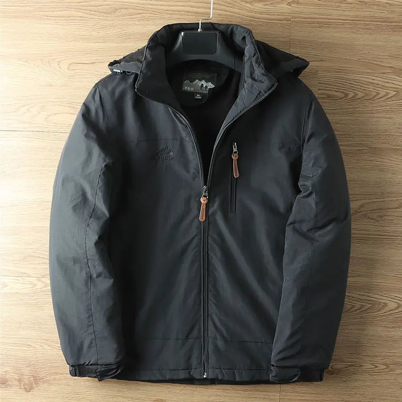Homme Manteau Isolant Imperméable Quotidien Extérieur Capuche Amovible Poches
