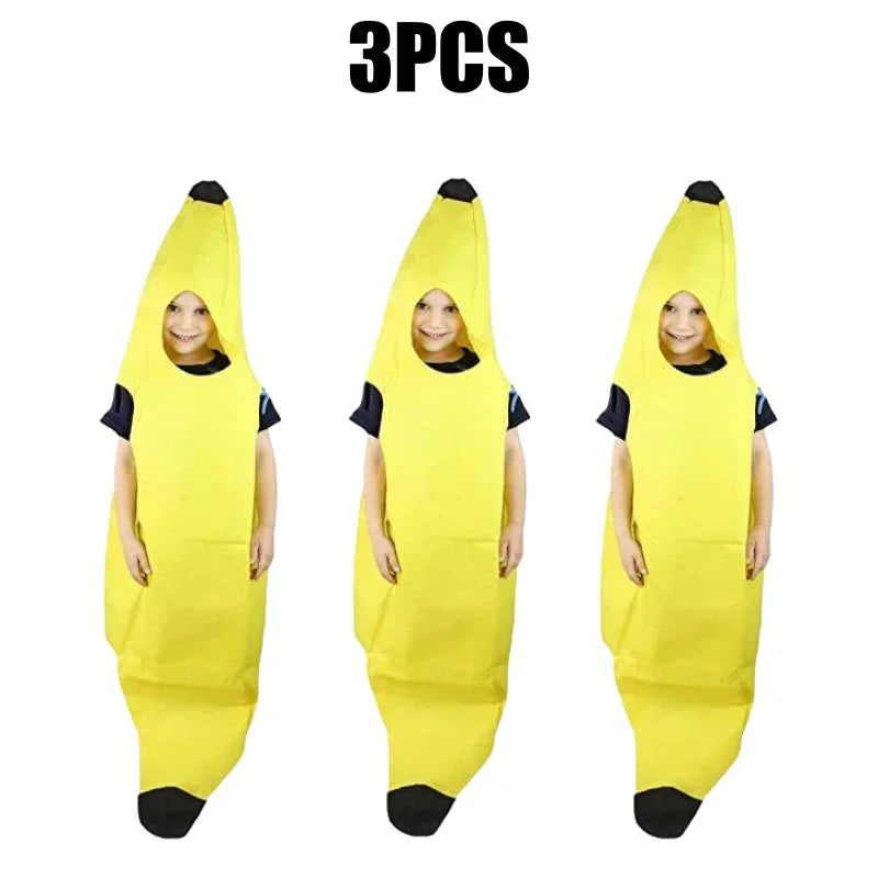 Halloween-kostume af banan til cosplay, karneval og udklædningsfest