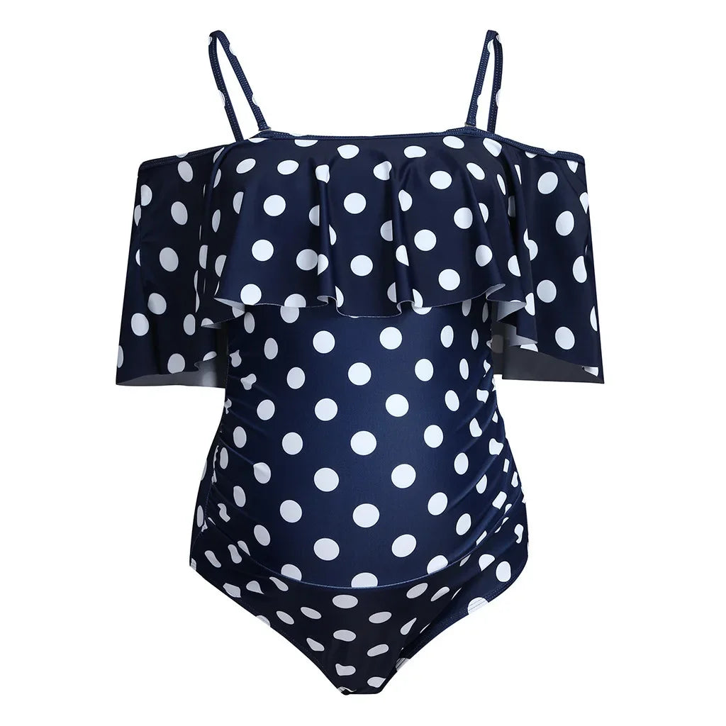 Bañador premamá de una pieza estampado para natación