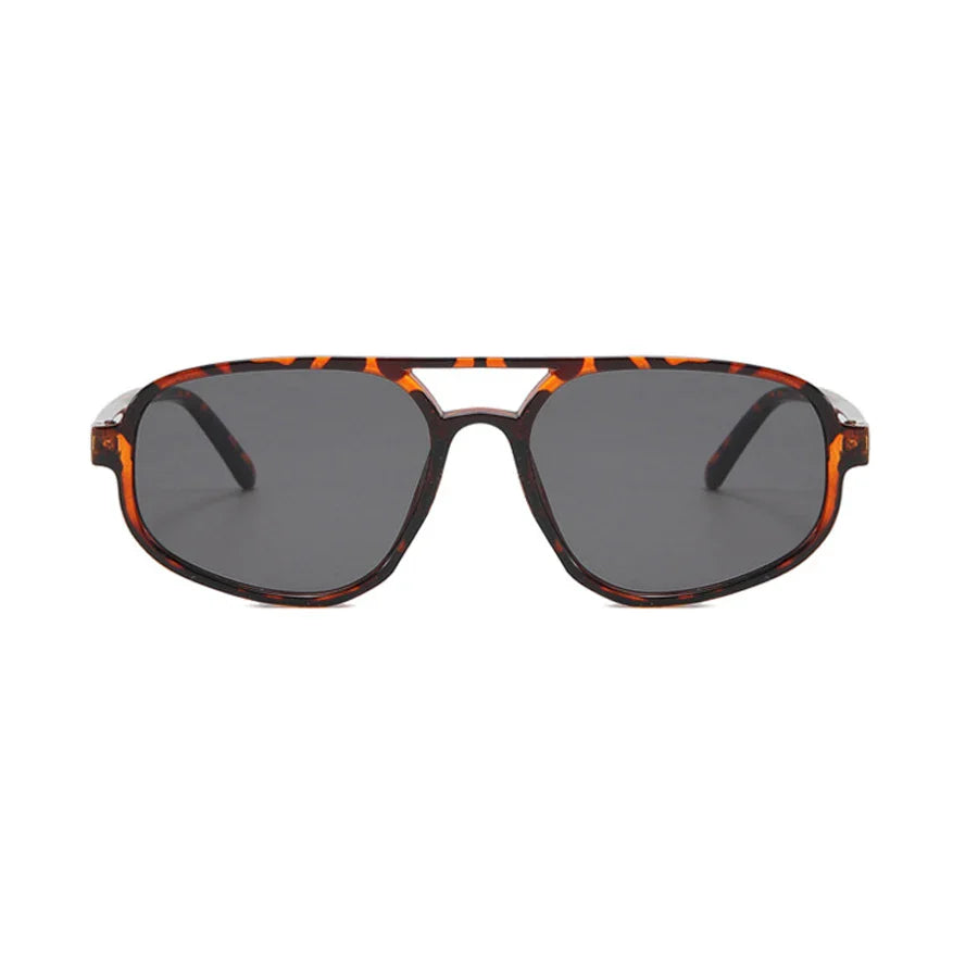Óculos de Sol Aviador com Armação Fina e Lentes com Proteção UV