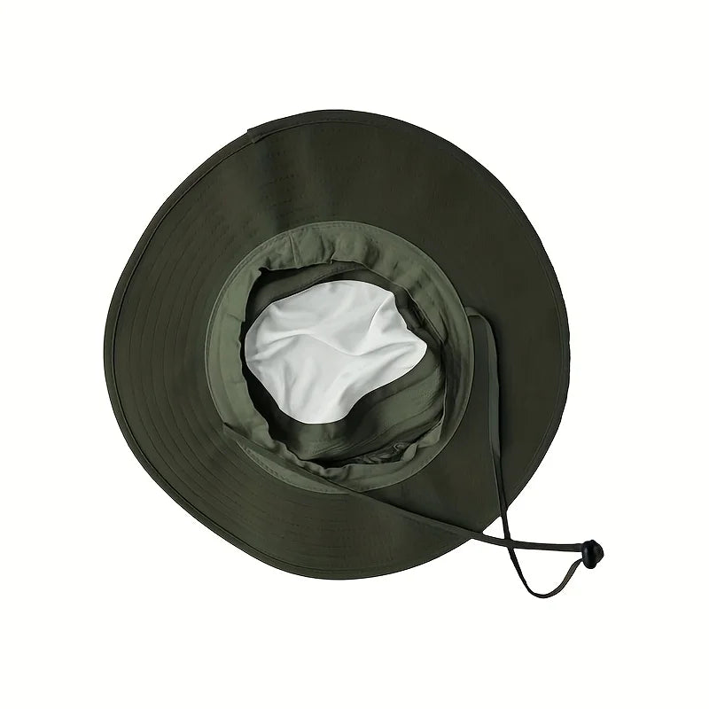 Skládací rybářský klobouk typu bucket z prodyšného polyesteru s ochranou proti UV záření