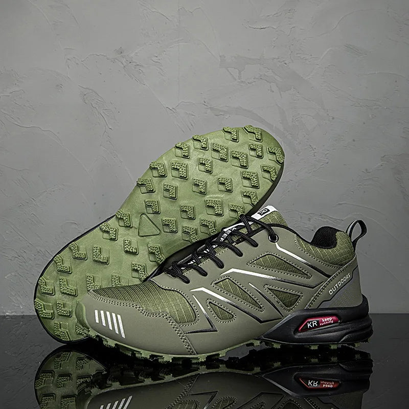 Homme Chaussures de Randonnée Extérieur Imperméables Semelle Antidérapante Lacets