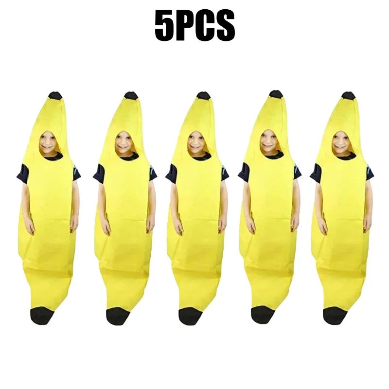 Halloween-kostume af banan til cosplay, karneval og udklædningsfest
