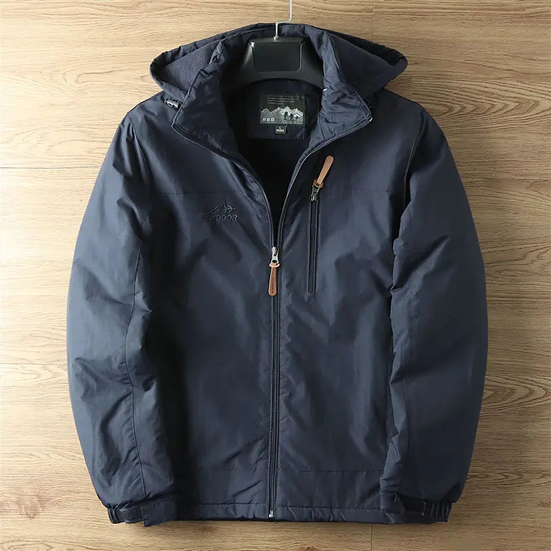 Homme Manteau Isolant Imperméable Quotidien Extérieur Capuche Amovible Poches