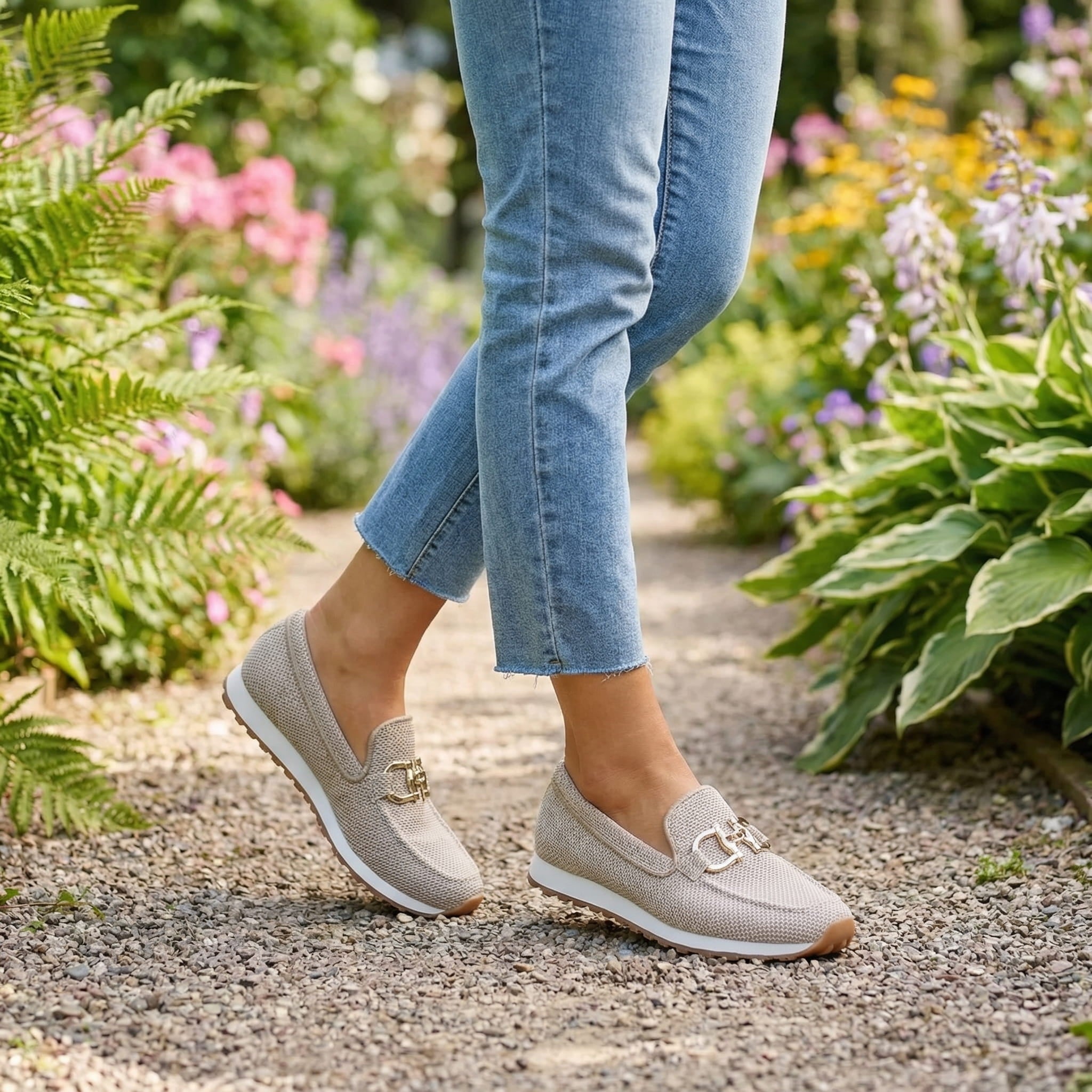 Women's Sneaker Loafers Everyday Office Cushioned Breathable Sole Comfort