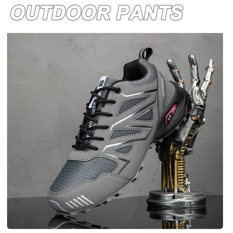 Homme Chaussures de Randonnée Extérieur Imperméables Semelle Antidérapante Lacets