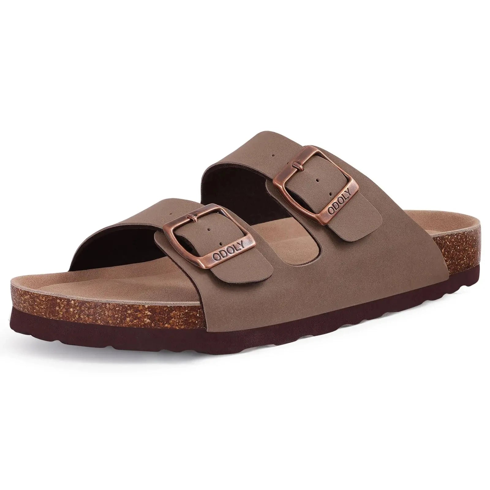 Sandales Plates Femme En Daim