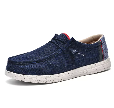 Homme Mocassins Toile Casual Semi-Habillé Respirant Léger Anti-Odeur Confortable