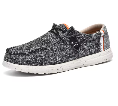 Homme Mocassins Toile Casual Semi-Habillé Respirant Léger Anti-Odeur Confortable