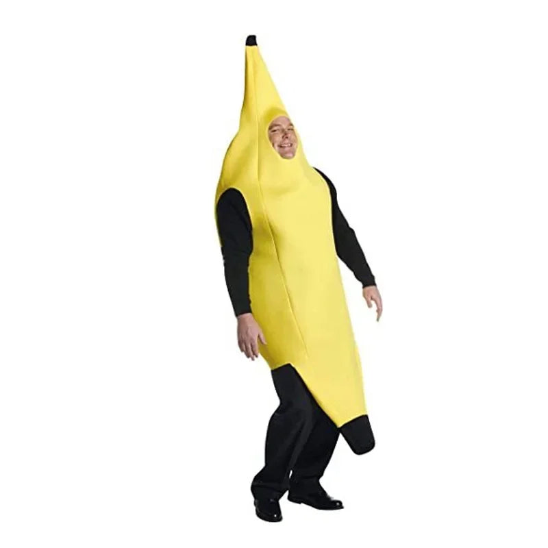 Halloween-kostume af banan til cosplay, karneval og udklædningsfest