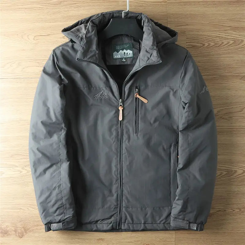 Homme Manteau Isolant Imperméable Quotidien Extérieur Capuche Amovible Poches