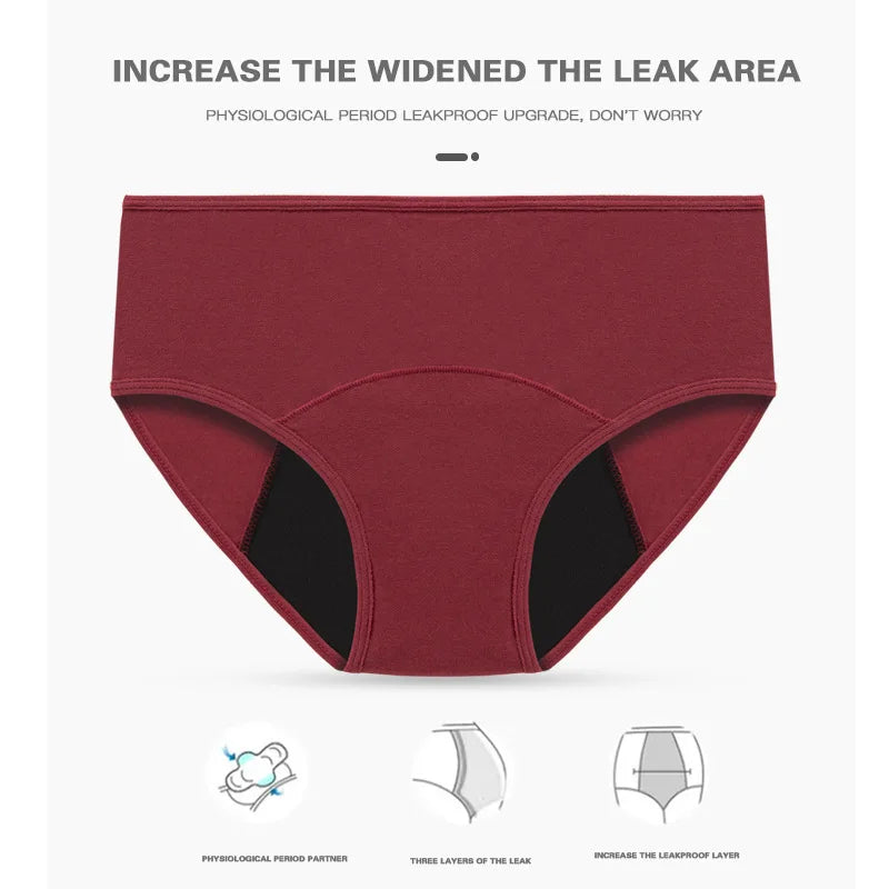 Braguita menstrual de algodón para la menstruación