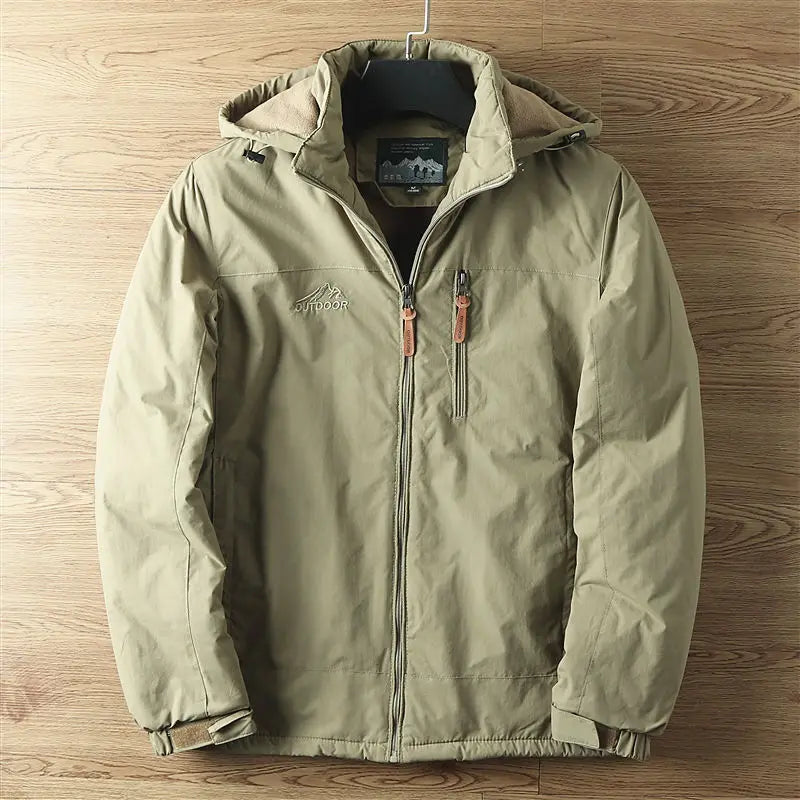 Homme Manteau Isolant Imperméable Quotidien Extérieur Capuche Amovible Poches