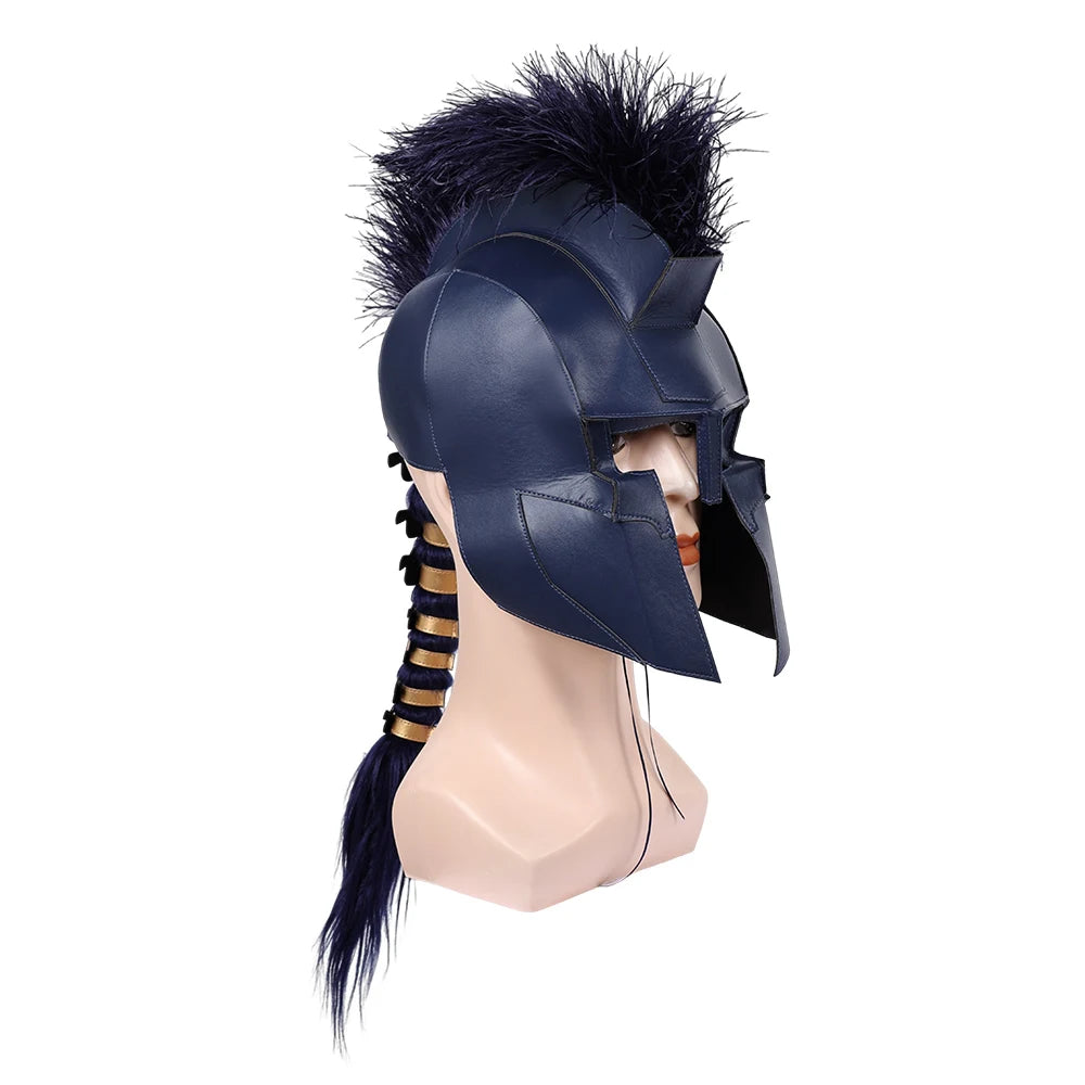 Mixte Capacete Guerreiro Espartano Halloween Cosplay Carnaval Fantasia Adulto