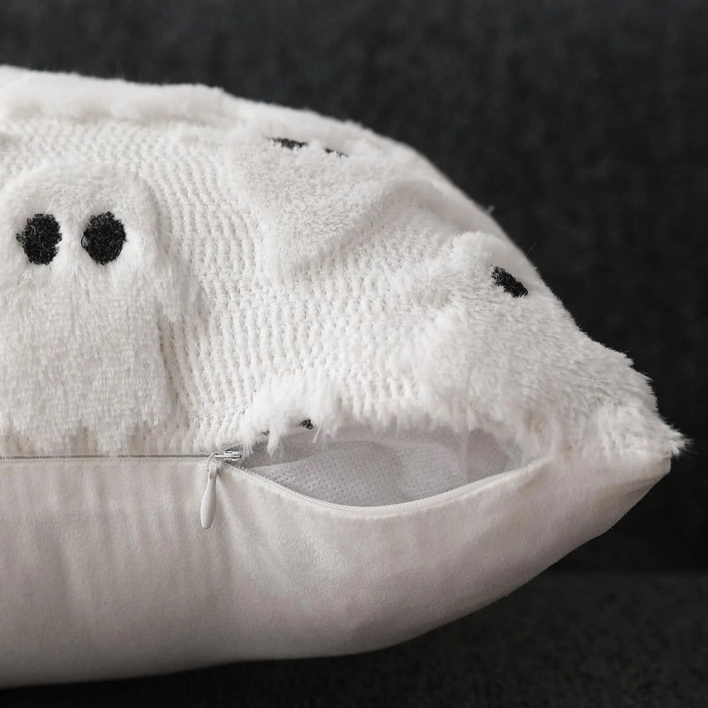 Soft Ghost Cushion Cover, Plush Halloween Living Room Decoration