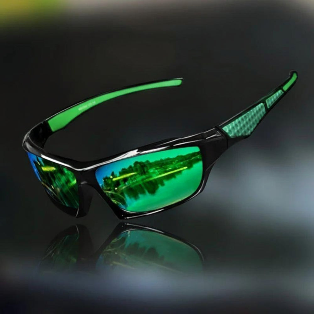Lunettes Polarisantes de Sport pour Homme et Femme à Verres Ronds Anti-Reflets